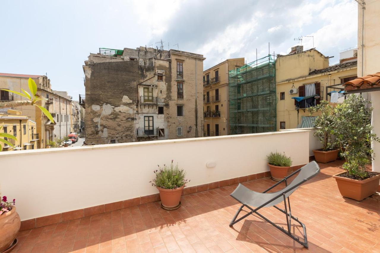 Apartmán La Casa Del Cacciatore - Alloggio Con Terrazzo Palermo Exteriér fotografie