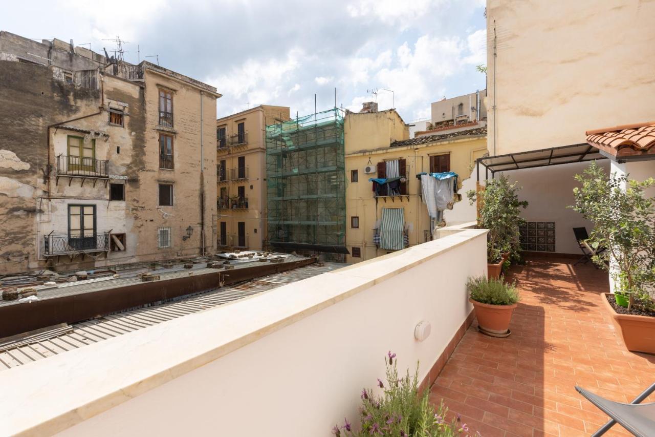 Apartmán La Casa Del Cacciatore - Alloggio Con Terrazzo Palermo Exteriér fotografie